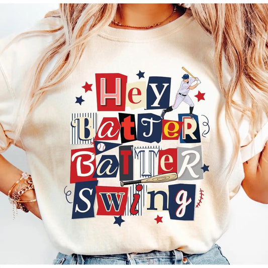 Hey Batter Batter Swing Tee