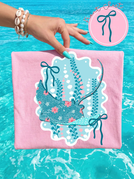 Floral Stingray Tee