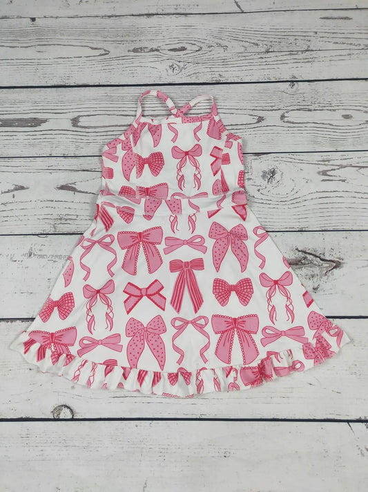 Pink Bow Athletic Dress