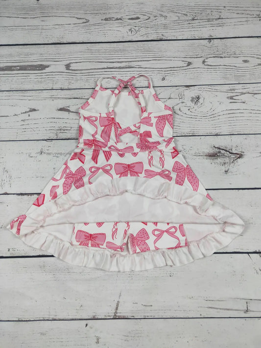 Pink Bow Athletic Dress