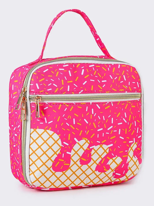 Girls Ice Cream Drip Lunchbox